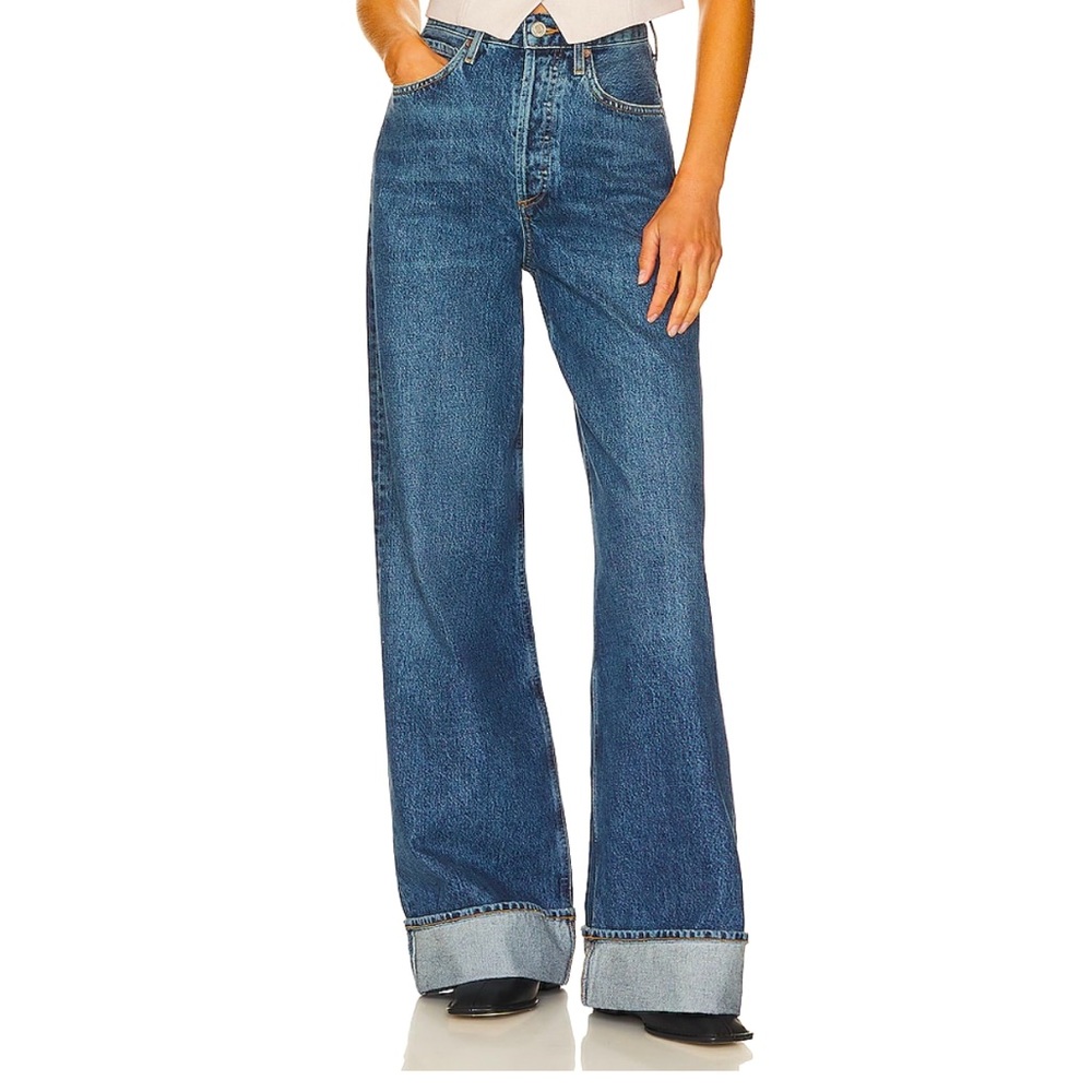 AGOLDE Dame High Rise Wide Leg - size 27